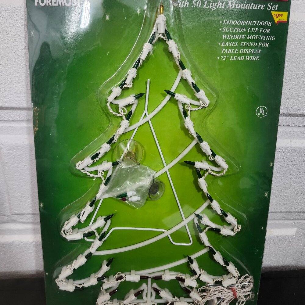 Vintage Foremost Christmas Illuminations Tree